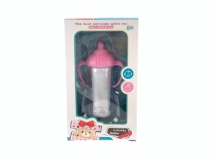 Pretend play baby magic solid color bottle with spoon