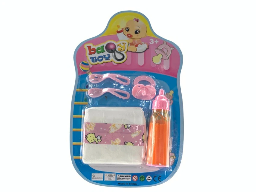 Pretend play baby magic milk bottle with diaper