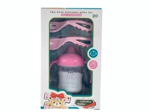 Pretend play baby magic bottle with liquid and spoon