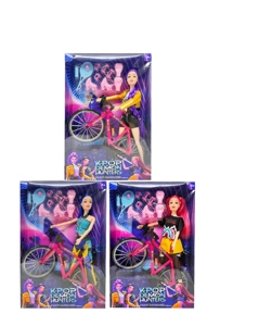 Generation 1 K-POP Demon Hunter 11.5 inch 12-joint solid Demon Hunter girl group with roller skates, badminton set and racing car