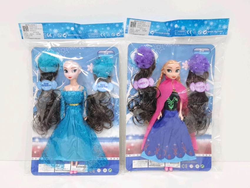 11.5 Inch Solid Body Fixed Hands Ice Snow Plus Hair Ornament (Tangan Es Salju dan Perhiasan Rambut)
