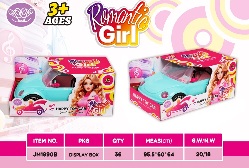 Macaron Green Barbie Car