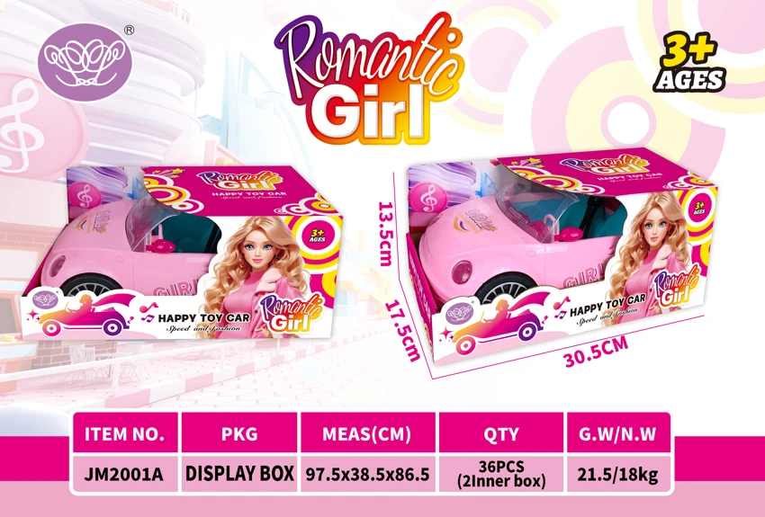 Electric Universal Pink Barbie Car