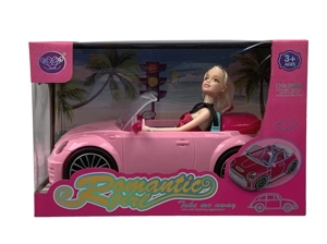 Beach Scene Beetle Pink Barbie Car