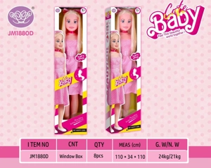 108CM Pink Plaid Skirt Barbie