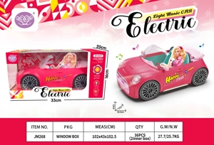 Mobil Barbie Merah Merah Listrik Universal Direction