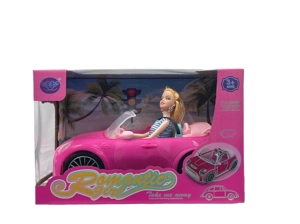 Beach Scene Mini Magenta Barbie Car