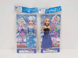 11.5-inch Solid Body Fixed Hand Ice Princess with Ornaments