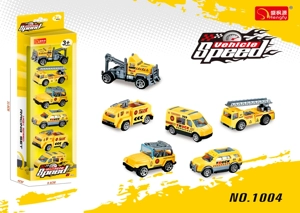 6 Gliding Construction Vehicles (Strip Pack)