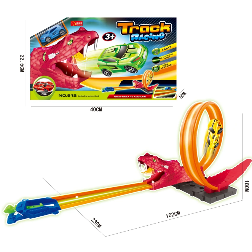 Cobra Glow-in-the-dark Ejection Track Car