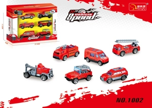 6 Gliding Fire Trucks