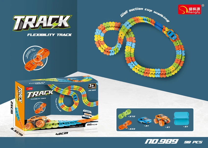 Suction Cup Building Block Track (Electric)