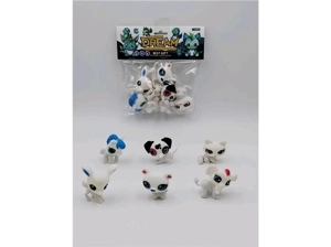 Soft Vinyl 6 Cute Pets, PVC Header Bag