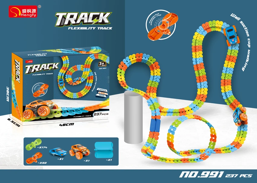 Suction Cup Building Block Track (Electric)