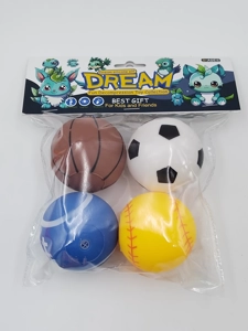 Vinyl 4 Balls, PVC Header Bag