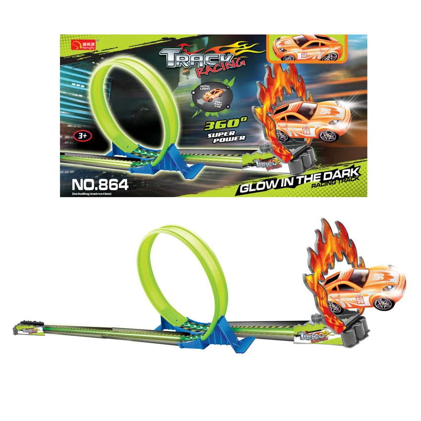 Glow-in-the-dark Track Car