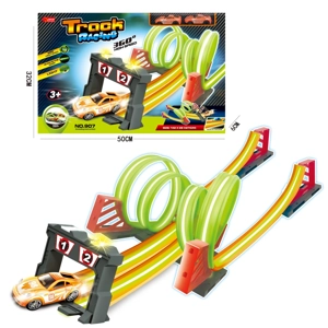 Dual Pull-back Glow-in-the-dark Track