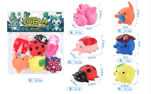 Vinyl 6 Cute Pets, PVC Header Bag