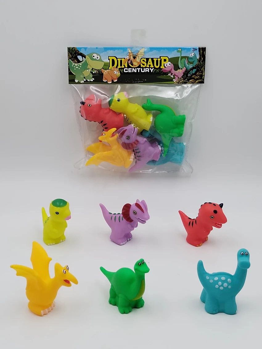 6 Dinosaur Pvc beg tangan