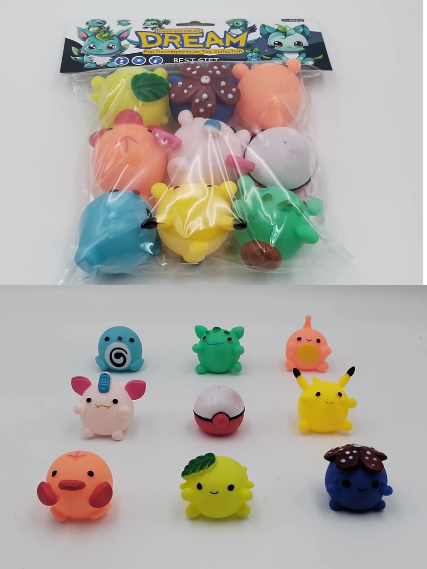 Vinyl 12 Medium Yellow Ducks with BB Whistle, PVC Header Bag