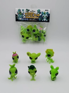 Soft Vinyl 6 Cute Pets, PVC Header Bag