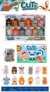 12 Vinyl Pet Dog Styles, 12 per Display Box