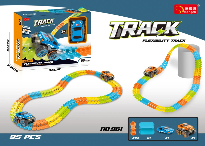 Electric Light-up Track Car