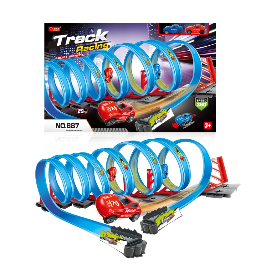 Pull-back 7-loop Track Car (with 2 cars)