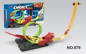 Snake-themed Gliding Track Car (snake with light & sound)