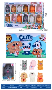 6 Vinyl Pet Dog Styles, 12 per Display Box