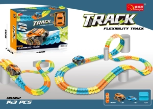 Electric Light-up Track Car