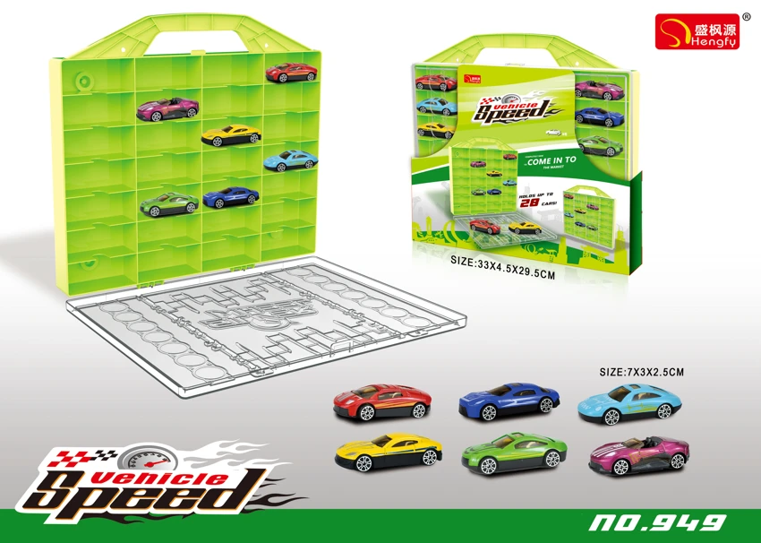 Storage Box with 6 Die-cast Cars