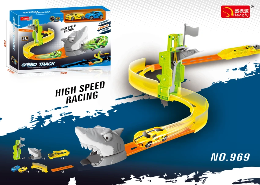 Ejection Track Car - Shark (3 styles assorted: 968/969/970)