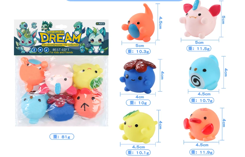 Vinyl 6 Cute Pets, PVC Header Bag