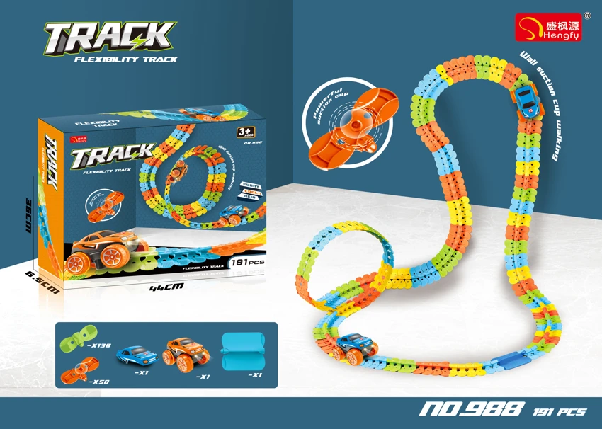 Suction Cup Building Block Track (Electric)
