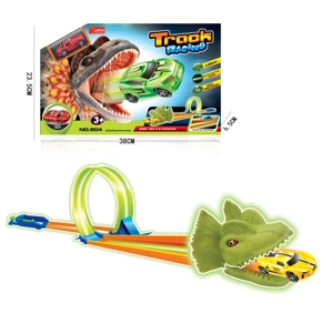 Dinosaur Glow-in-the-dark Ejection Track Car