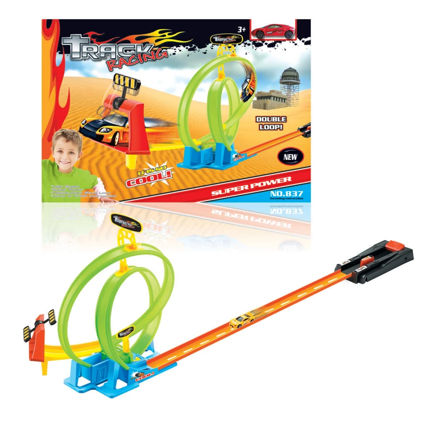 Double-loop Ejection Track Car