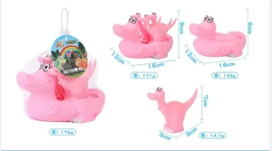 Vinyl Mother & Baby Dinosaur, Blister Card with Mesh Bag