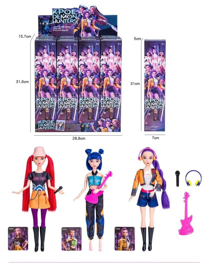 11.5 Inch Solid Body 11 Joint K-POP Witch Hunt Lumi Mirazoi Doll (12 pcs.)