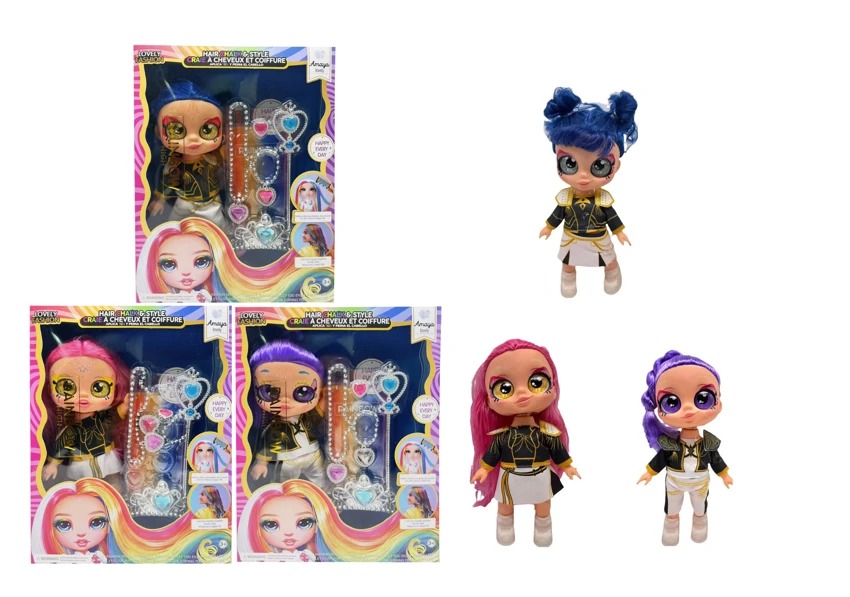 Kartun 5D [Goyangkan Kepala] Mata Sejati 14 inci penuh boneka berburu setan dengan fungsi lagu tema musik, perhiasan berlapis emas, set tema 3 campuran