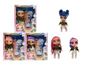 Kartun 5D [Goyangkan Kepala] Mata Sejati 14 inci penuh boneka berburu setan dengan fungsi lagu tema musik, perhiasan berlapis emas, set tema 3 campuran