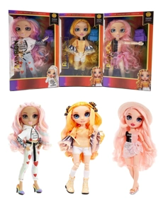 Hadiah premium tema 1 kepada 1 10 inci 12 sendi padat kaca sebenar mata Rainbow tinggi kejutan pelangi sekolah menengah bayi dengan pelangi beg sekolah 3 campuran