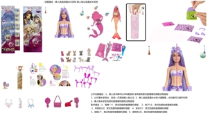 ลูกบอลอาบน้ําเกลือ 11.5 นิ้ว ตุ๊กตาบาร์บี้ พร้อมอุปกรณ์เสริมที่แตกต่างกัน 6 ชนิด สําหรับสุนัขเลี้ยง