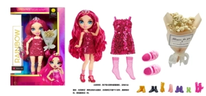 Tema hadiah kelas atas 1 - to - 1 10 inci 12 sendi padat bola mata kaca asli Rainbow tinggi kejutan pelangi bayi sekolah menengah dengan buket bunga simulasi kelas atas