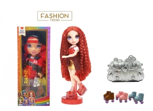 คอลเลคชั่นฤดูหนาวระดับไฮเอนด์ 16 นิ้ว ริบบิ้นแสงสีเพลงธีมเพลงสายรุ้งสูงเซอร์ไพรส์สายรุ้งโรงเรียนมัธยมกับสเก็ตสายรุ้งกระเป๋าถือขนาดใหญ่