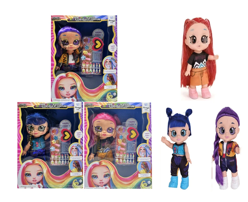 การ์ตูน 5 มิติ [สั่นหัว] ตุ๊กตาแท้ 14 นิ้ว ตุ๊กตาล่าปีศาจเต็มรูปแบบ ฟังก์ชั่น พร้อมเพลง ธีมเพลง รางวัลแข่งขัน กิ๊บติดผม ธีมเล็บมือ ชุด 3 ชิ้น