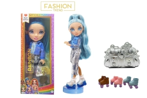 คอลเลคชั่นฤดูหนาวระดับไฮเอนด์ 16 นิ้ว ริบบิ้นแสงสีเพลงธีมเพลงสายรุ้งสูงเซอร์ไพรส์สายรุ้งโรงเรียนมัธยมกับสเก็ตสายรุ้งกระเป๋าถือขนาดใหญ่