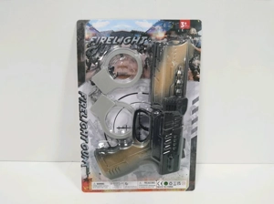 Spray Painted Flint Gun with Handcuffs