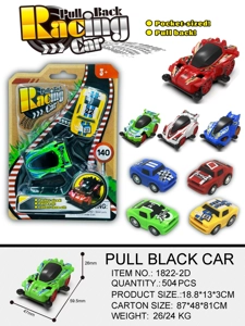 Solid Color Pull-back 4WD Racing Car