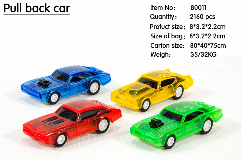 Transparent Pull-back Car